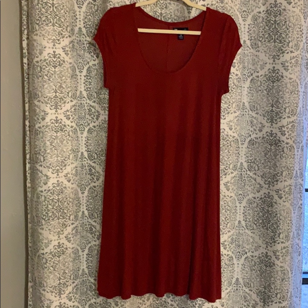 Burnt orange GAP swing dress